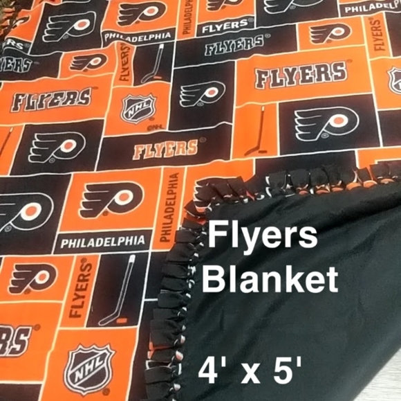 Flyers Hockey Fleece Blanket - Picture 1 of 3